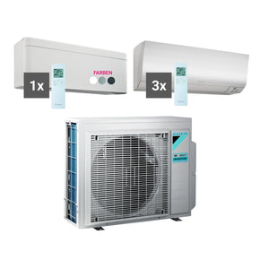 Daikin Multisplit Set R32 4MXM68A - Stylish 1x 4,2 kW - Perfera 3x 2,0 kW