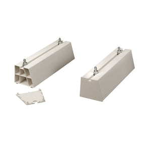 Bodenkonsole SET PVC weiß, Länge 450mm